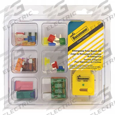 BUSSMANN Fuse Kit: Includes Series ATC/ATM/ATM-LP/FMX/MAX, Automotive Fuses - Automotive & Fleet Fuse Kits
