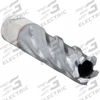 SLUGGER BY FEIN Annular Cutter: 3/4 in Cutter Dia, 2 in Max Cutting Dp, TiCN, High Speed Steel (MPN 63134190116). Key specifications — attr253884: No; attr253885: TiCN; attr253886: High Speed Steel; attr253887: Weldon Flat; attr253888: Fractional Inch; attr277149: SLUGGER BY FEIN.