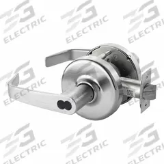 CORBIN Door Lockset: Office Lever Locksets, Chrome, ADA Compliant, LFIC (MPN CLX3351 NZD 626 CL6). Key specifications — attr1024149: Not Ligature-Resistant; attr1011488: CORBIN; attr1024446: F109; attr1011524: No Message; attr1011506: Newport Lever; attr1011485: Yes; attr1059461: Satin Chromium-Plated.