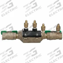 ZURN WILKINS Backflow Preventer: 350XL, 3/4 in Pipe Size, FNPT x FNPT, 11 in Overall Lg, Bronze, 350 (MPN 34-350XLFT). Key specifications — Shut-Off Valve Type: Ball Valve; Connection Type: FNPT x FNPT.