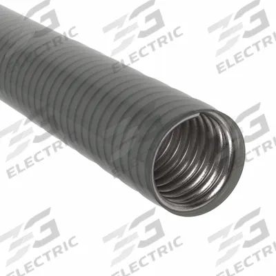 CALBRITE Liquid-Tight Metal Conduit: 3/4 in Trade Size, Silver, 25 ft Nominal Lg - Corrosion Resistant Liquid-Tight Metallic Conduit