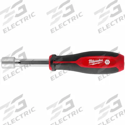 MILWAUKEE Nut Driver: Straight, HollowCore, Metric, With Magnetized Tip, Std - Pass-Through Nut Drivers