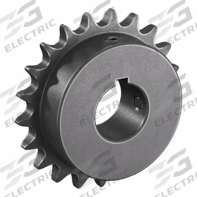 TRITAN Roller Chain Sprocket: 40, For 1/2 in Chain Pitch, 1 1/8 in Bore Dia, 21 Teeth - Size 40 Fixed-Bore Roller Chain Sprockets