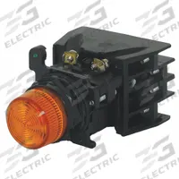 EATON Illuminated Push Button: 30 mm, Metallic, Extended Profile, 1NO/1NC (MPN E34EX828AD24). Key specifications — Manufacturer Part Number: E34EX828AD24; Product Type: Push Button Operators; Series: E34; Brand: EATON; AC Contact Rating: 10 A @ 600 V; Action: Momentary; DC Contact Rating: 2.5 A @ 250 V; Operator Illumination: Illuminated.