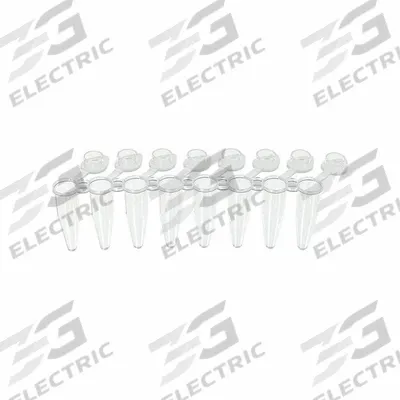 APPROVED VENDOR Strip: PCR Strip, Polypropylene, 0.2 mL Capacity - mL - Plastic PCR Strip Tubes