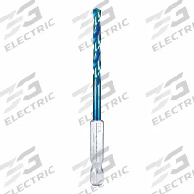 SPYDER Twist Drill Bit: 5/32", 137° Split Point, TiCN High Speed Steel - Spyder Mach-Blue Drill Bits