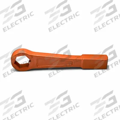 WRIGHT Striking Wrench: Steel, Orange, 2 in Head Size, 13 1/2 in Overall Lg - SAE, Straight Handle, 6-Point, Striking Box End Wrenches
