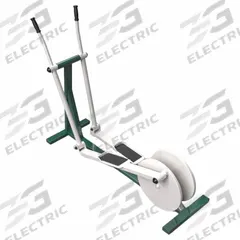 TRIACTIVE USA Elliptical Trainer: 59 in Overall Ht, 71 in Overall Lg, 21 in Overall Wd, Green/Beige (MPN ELIP)