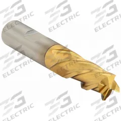 CLEVELAND Square End Mill: High Speed Steel, TiN Coated, 4 Flute, 1/2" Mill Dia, 1-1/4" LOC (MPN C33615)
