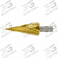HOLEMAKER TECHNOLOGY Step Cone Drill Bit: 3/16" to 1/2", TiN-Coated HSS, Impact Rated, Hex Shank (MPN 505030-0010). Key specifications — attr1234925: HOLEMAKER TECHNOLOGY; attr1234936: Impact Rated.