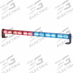 CODE 3 Warning and Directional Light Stick: Combo Warning and Directional Light, Amber/Blue/Red, LED (MPN MTS626MC-RABA). Key specifications — Brand: CODE 3; Lens Color: Clear; Number of Flash Patterns: 41; Installation Type: Removable; Operating Voltage: 12 to 24V.