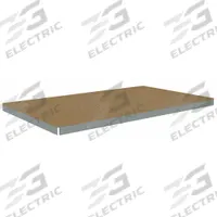 TENNSCO Shelf: 84 in x 42 in, 1,500 lb Load Capacity, Particleboard, Gray, Shelf (MPN ZLES-8442D). Key specifications — Decking Material: Particleboard; Includes: (4) Beams; Decking Finish: Unfinished; Shelf Configuration: Single Straight; Color: Gray; Frame Material: Steel; Brand: TENNSCO; Frame Finish: Zinc Plated.