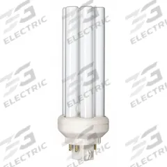 PHILIPS Compact Fluorescent Bulb: 4-Pin (GX24q-3), PL-T, Fluorescent, 3000K, 2,250 lm Light Output (MPN PL-T 32W/830/A/4P/ALTO). Key specifications — Brand: PHILIPS; Bulb Designation: PL-T 32W/830/A/4P 1CT/5X10BOX ALTO; Dimmable: Yes; Color Temperature: 3000K.