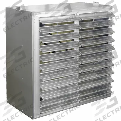 HESSAIRE Cabinet Exhaust fan with Shutter: Direct Drive, 36 in Blade, 1 hp, 12,811 cfm - Cabinet Exhaust Fans