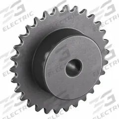 TSUBAKI Sprocket: One-Sided Hub, For Single Strands, 25, 30 Teeth, 2.392 in Pitch Dia, Steel (MPN 25B30). Key specifications — Brand: TSUBAKI.