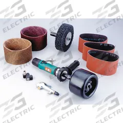 DYNABRADE Air Finishing Sander Kit: 5 in Max, 0.7 hp, 35 cfm, 1/4 in NPT, 5/8 in Arbor, 1/2"-20 (MPN 13220). Key specifications — attr1320413: 1/2"-20; attr1320379: DYNABRADE.