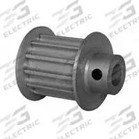 DAYTON Timing Pulley: Curvilinear, Fixed, For 15 mm Belt Wd, 12 Teeth, 5 mm Pitch, Aluminum (MPN 12-5M15M6FA6). Key specifications — Brand: DAYTON; Finish: Clear Anodized; For Belt Series: Powerhouse®.