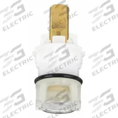 DELTA Cartridge: Use with Hot/Cold Water, Brass/Plastic, Black/Brass/White (MPN RP25513). Key specifications — For Water Temperature: Hot/Cold; Compatible Brand: Delta; Product Type: Cartridge; Material: Plastic.