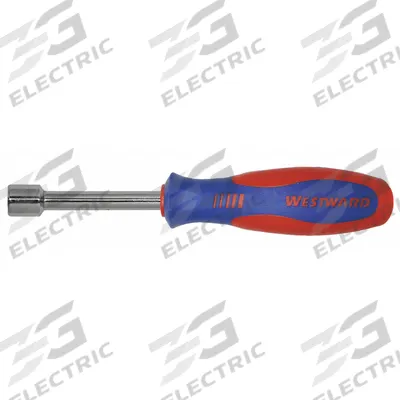 WESTWARD Hollow Round Shank Nut Driver: Straight, Metric, Without Magnetized Tip - Standard Nut Drivers