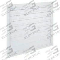 38"H-W Alu Universal Backdraft Dampr: For 36 in Fan, Single Panel, 38 in H, 38 in W, 1 5/8 in D (MPN 4C228). Key specifications — Airflow Direction: Horizontal; Brand: DAYTON; Maximum Air Velocity: 2250 fpm; Mounting Position: Horizontal.