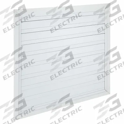 Dayton 38"H-W Alu Universal Backdraft Dampr: For 36 in Fan, Single Panel, 38 in H - Ceiling/Roof-Mount Backdraft Dampers