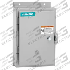 SIEMENS NEMA Magnetic Motor Starter: Non-Reversing, 3 Poles, NEMA Size 1, 27 A, 208V AC Coil (MPN 14DUE320D). Key specifications — attr211388: SIEMENS; attr951451: 1NO; attr951453: 208V AC; attr951489: Three; attr951498: Screw Terminals; attr984425: 1NO; attr984429: Pilot Light; attr997361: None (Not Applicable to Electronic Overloads).