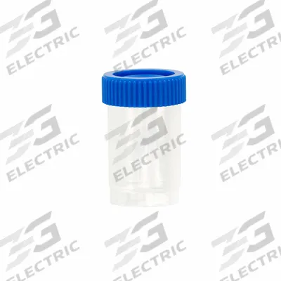 APPROVED VENDOR 20 mL Vials with Caps: Sample, PPCO, 20 mL, Blue, 28 mm Body Dia - Plastic Lab Vials