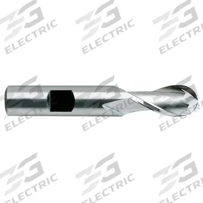 YG-1 Ball End Mill: High Speed Steel, 2 Flute, 1-3/8" Mill Dia, 2-1/2" LOC, 5" OAL (MPN 41203) - General Purpose High-Speed Steel Ball End Mills