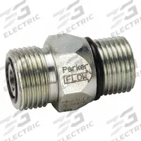 PARKER Hydraulic Check Valve: 5,000 psi, 8 gpm, 11/16 in, SAE O-Ring Face Seal (MPN DT-370-MSMO-5). Key specifications — Body Material: Steel; Outlet Connection Type: SAE O-Ring Boss; Brand: PARKER; Inlet Connection Type: SAE O-Ring Face Seal.