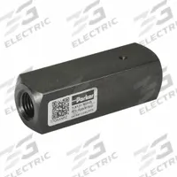 PARKER Flow Control Valve: 5,000 psi, 25 gpm, #12, SAE O-Ring Boss (MPN C1220S). Key specifications — Body Material: Steel; Outlet Connection Type: SAE O-Ring Boss; Brand: PARKER; Inlet Connection Size: #12; Outlet Connection Size: #12; Inlet Connection Type: SAE O-Ring Boss.