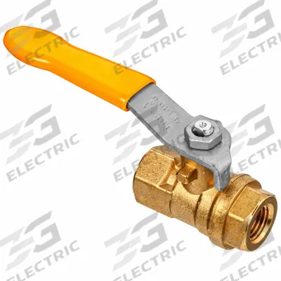 USA INDUSTRIALS Manual Two-Way Ball Valve: 2 in, Brass, Straight, FNPT x FNPT - Brass Ball Valves