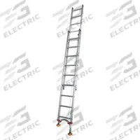 TIVOLI Extension Ladder: 20 ft Ladder Size, Aluminum, 300 lb Load Capacity, 36 lb Wt, 2 Sections (MPN PROX20). Key specifications — Color: Silver; Brand: TIVOLI; Included Features: Leg Levelers; Removable Fly: Fixed.