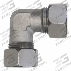 BRENNAN INDUSTRIES Compression Elbow: 30 mm OD x 30 mm OD Size, M42X2.0 x M42X2.0 Thread Size, Steel (MPN D2500-S30-S30). Key specifications — Brand: BRENNAN INDUSTRIES; Series: D2500.