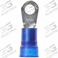 3M Ring Terminal: Blue, Nylon Insulation, 1/4 in Stud Size, 6 AWG to 6 AWG Wire Sizes, 1,000 V (MPN MN6-14R/SX). Key specifications — attr1308027: 3M.