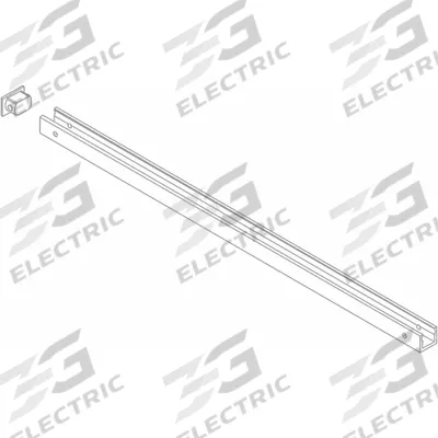 LCN Standard Track: Aluminum (MPN 9130-3038 ANCLR) - Replacement Parts for Door Operators