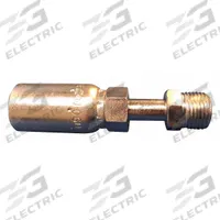KURT Hydraulic Crimp Fitting: Carbon Steel, Straight, -6 For Hose Dash Size, Male x Male (MPN MIX-06-06). Key specifications — For Hose Dash Size: -6; Fitting Gender: Male x Male; Fitting Connection Type: Inverted Flare x Hose End; Thread Size: 5/8"-18; Brand: KURT.