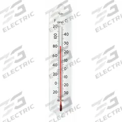 TAYLOR Analog Thermometer: -30°F to 120°F /-30°C to 50°C, +/-1°C/+/-2°F, Wall, +/-1°C/+/-2°F (MPN 1105). Key specifications — Display Type: Liquid-in-Glass; Brand: TAYLOR.