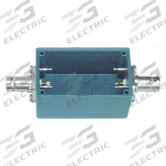 POMONA Shielded Box: Blue, Die-Cast Aluminum, 1 in x 2 in x 1 in, Knockouts Not Included (MPN 3230). Key specifications — Color: Blue; Includes: (4) Steel #2-32 x 1/4 in Pan Head Self-Tapping Screws; Brand: POMONA.
