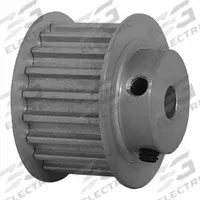 DAYTON Timing Pulley: Curvilinear, Fixed, For 15 mm Belt Wd, 20 Teeth, 5 mm Pitch, Aluminum (MPN 20-5M15-6FA3). Key specifications — Brand: DAYTON; Finish: Clear Anodized; For Belt Series: Powerhouse®.
