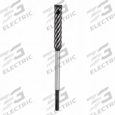 BOSCH Rebar Cutter: 7/8 in Drill Bit Size, 10 in Max Drilling Dp, 12 in Overall Lg - 3-Flat-Shank Rebar Cutting Drill Bits