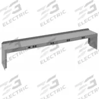 TENNSCO Electronic Riser: 72 in Overall Wd, 10 in Overall Dp, Gray, Carbon Steel, Steel, 12 in (MPN REI-1072-WK-1). Key specifications — Includes Mounting Hardware: Yes; Color: Gray.