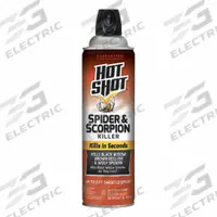 HOT SHOT Insect Killer: For Use On Crawling Insects, Aerosol Spray Can, 16 oz Container Size (MPN HG-97402). Key specifications — Brand: HOT SHOT; Container Type: Aerosol Spray Can; DEET Concentration: DEET-Free; Form: Liquid; Indoor/Outdoor Use: Indoor/Outdoor; Insect Group: Crawling; Targeted Insects: Scorpions.