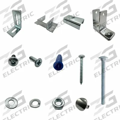 HADRIAN Headrail Between Wall Kit: Chrome Zamac - Brackets, Alcove Clips & Channels for Bathroom Partitions