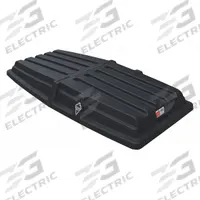 GRAINGER Hinged Truck Lid: 72 in L 34 in W 8 in H, Fits 27 cu ft, 1 cu yd, Black, MDPE, Snap-On Lid (MPN 21VK31). Key specifications — Lid/Cover Material: MDPE; For Use With Grainger Item Number: 21VK40; Brand: GRAINGER; Color: Black.