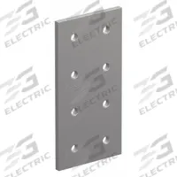 Rectangular Flat Plate: Rectangular Flat Plate, 40 Series, 6 mm x 80 mm x 160 mm, 8 Holes, Silver (MPN 40-4365). Key specifications — Material: Aluminum; Brand: 80/20; Finish: Anodized.