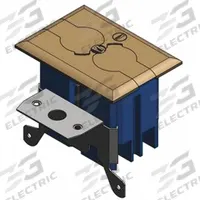 CARLON Floor Box: Rectangular, 20 cu in Capacity, Box Only, Blue, 3 5/8 in Overall Ht (MPN B121BFBB). Key specifications — Box Color: Blue; Brand: CARLON; Includes Cover: Box Only.