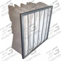 GRAINGER Pocket Air Filter: 24 in x 24 in x 14 in, MERV 8, White, Synthetic, 6 Pockets (MPN 6B652). Key specifications — attr1286329: EA; attr1286352: GRAINGER; attr1286334: Synthetic; attr1286332: MERV 8.