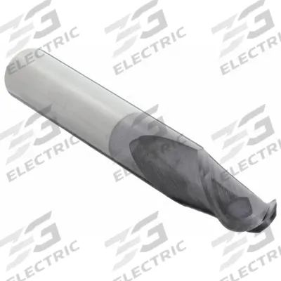 CLEVELAND Ball End Mill: Carbide, TiAlN Coated, 2 Flute, 7/16" Mill Dia, 5/8" LOC - General Purpose Carbide Ball End Mills