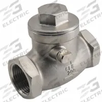 APPROVED VENDOR Check Valve: Swing, Inline Valve Body, 1 1/4 in Pipe Size, FNPT x FNPT, Horizontal (MPN 06H041N01114). Key specifications — Brand: APPROVED VENDOR.
