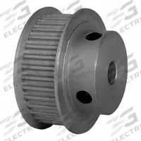 DAYTON Timing Pulley: Modified Curvilinear, Fixed, For GT Timing Belt Section, For 9 mm Belt Wd (MPN 32-3P09M6FA6). Key specifications — Brand: DAYTON; Finish: Clear Anodized; For Belt Series: Powerhouse®.
